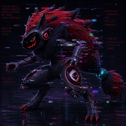 A Zoroark protogen glitching out.