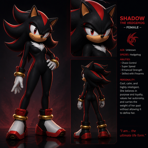 Female Shadow the hedgehog