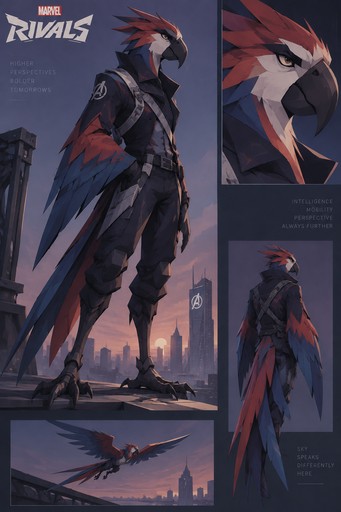 Parrot from the game marvel Rives