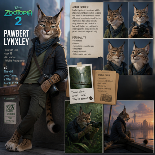 Pawbert Lynxley from Zootopia 2