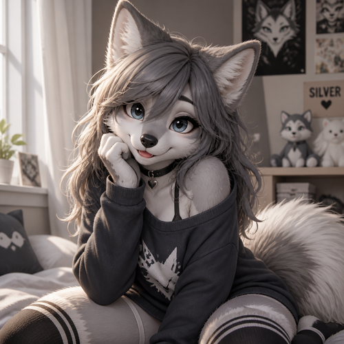 A cute furry girl 