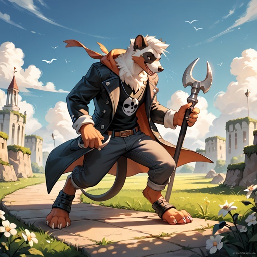 
canid 
domestic ferret 
generation 2 pokemon 
houndoom 
mammal 
mustelid 
musteline 

