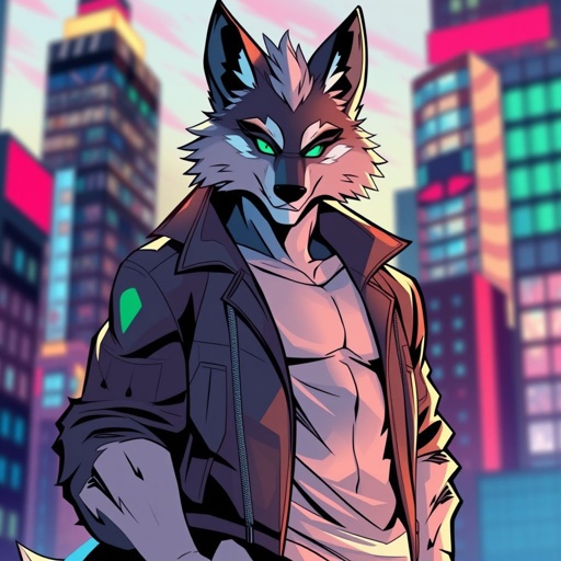 wolf on all fours
