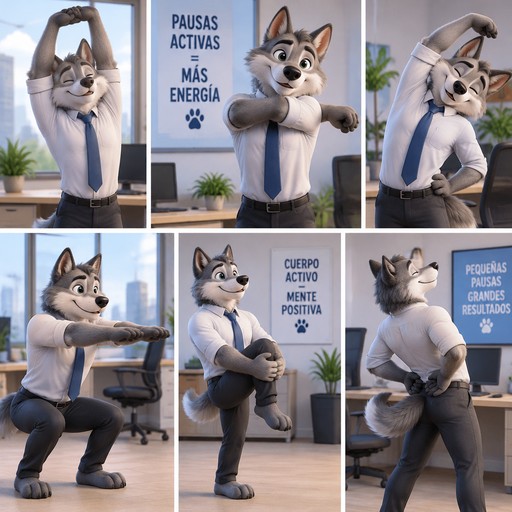 imagenes de lobos , haciendo pausas activas