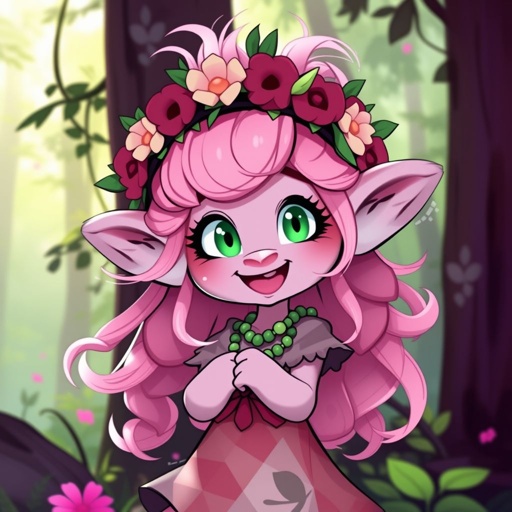 Pink troll named Poppy