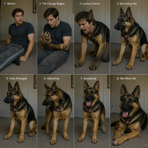 Male turning into a female German Shepherd 