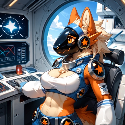 No top busty Protogen inside the | furry.ai