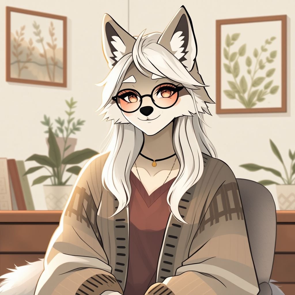 female wolf therapist with classic age 25