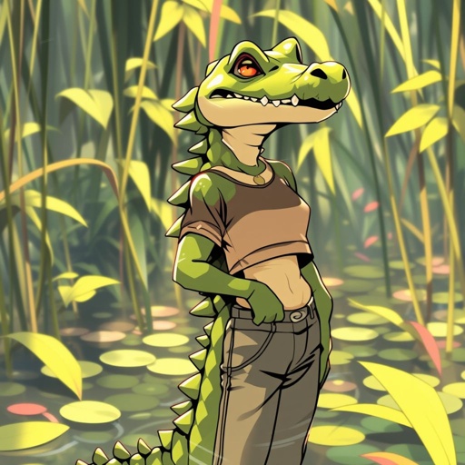 thin alligator twink