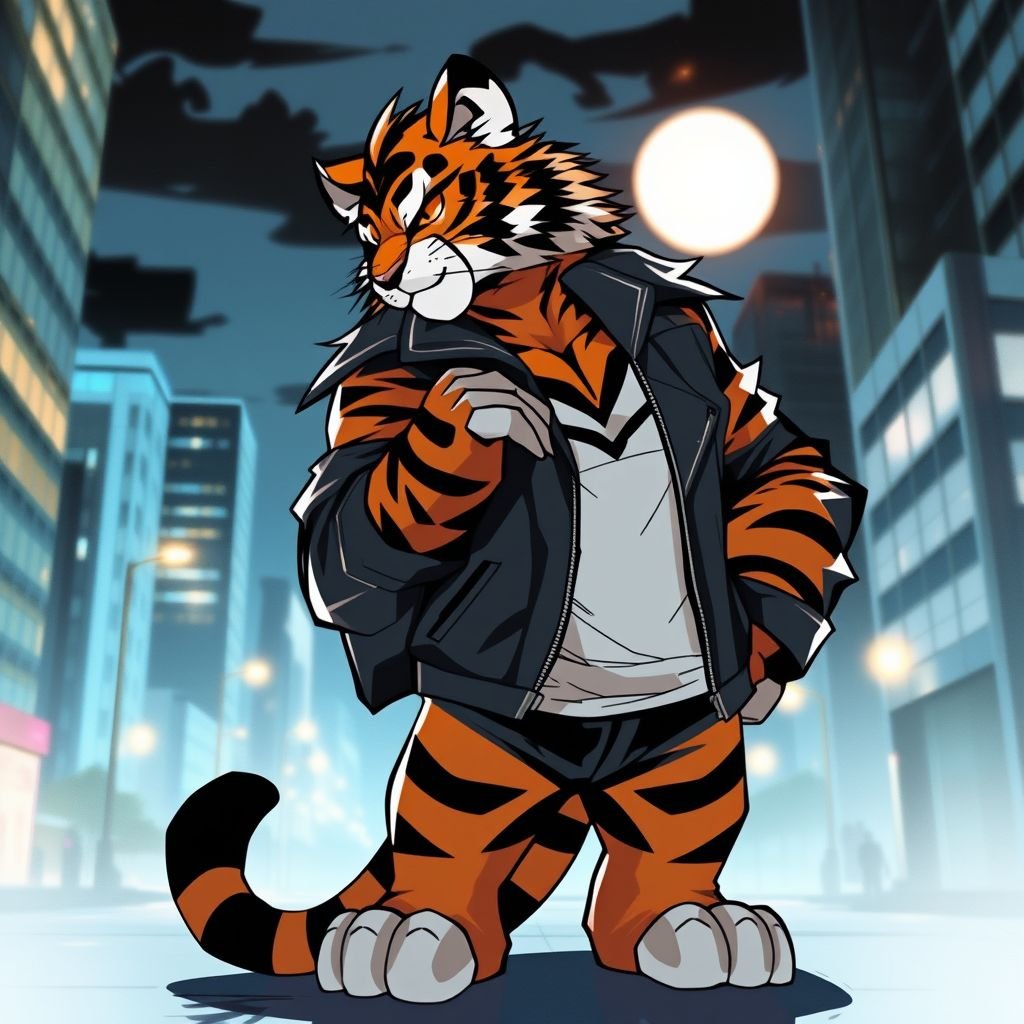 a furry tiger