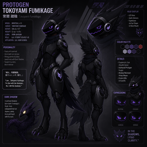 Protogen Tokoyami Fumikage