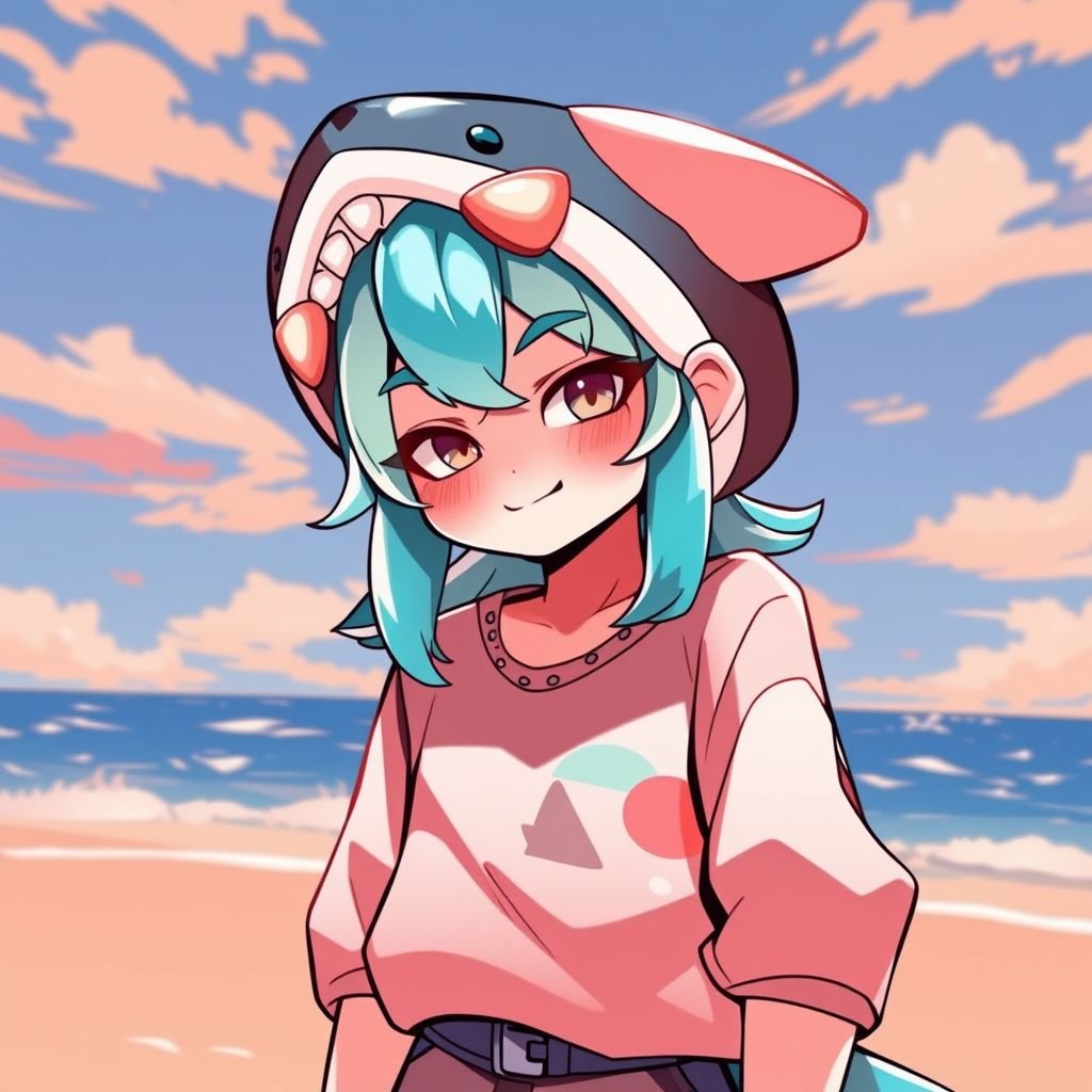 19 year old Cute Fluffy Shark femboy