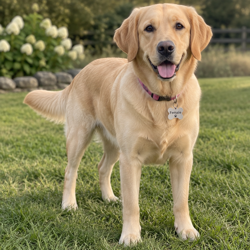 Blonde dog female 